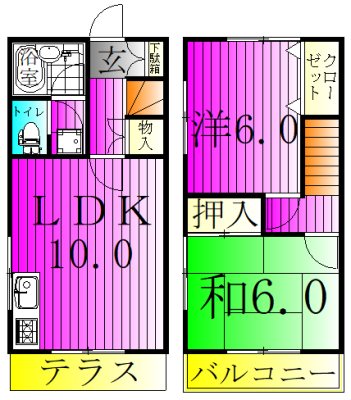 シティハウス&alpha;Ｃ 間取り