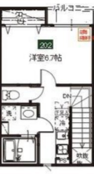 メルディア野田Ａ  間取り