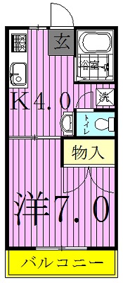 サンシティ我孫子 101号室 間取り
