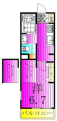 My Style vintage 柏 102号室 間取り