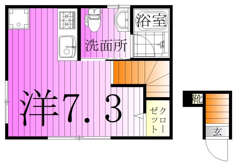 ブライトハウス亀有 間取り図