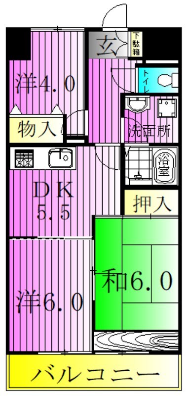 Ｋ－２レジデンス 間取り図
