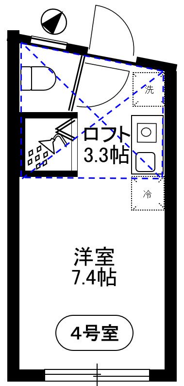 ＩＬ　ＲＯＳＳＯ町屋 間取り図