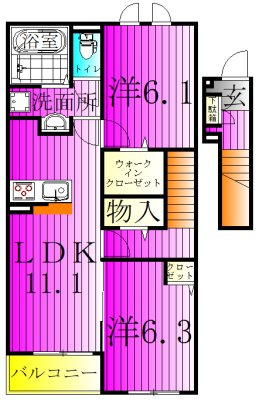 ベル・コリーヌＡ 間取り
