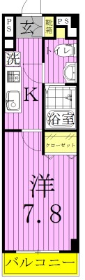 ライジングプレイス西新井 間取り図