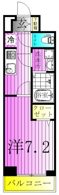 DIPS竹ノ塚駅前 間取り図