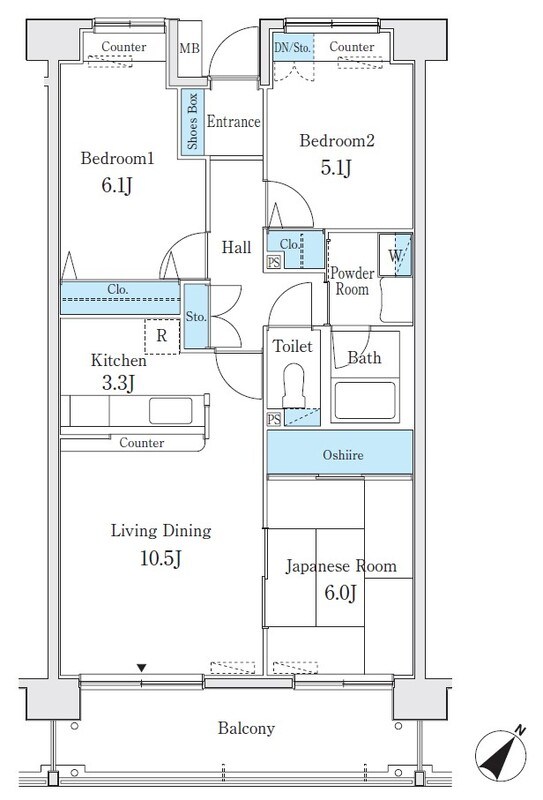 パークキューブ亀有 間取り図