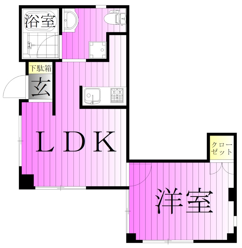 グリーンコーポ 間取り図