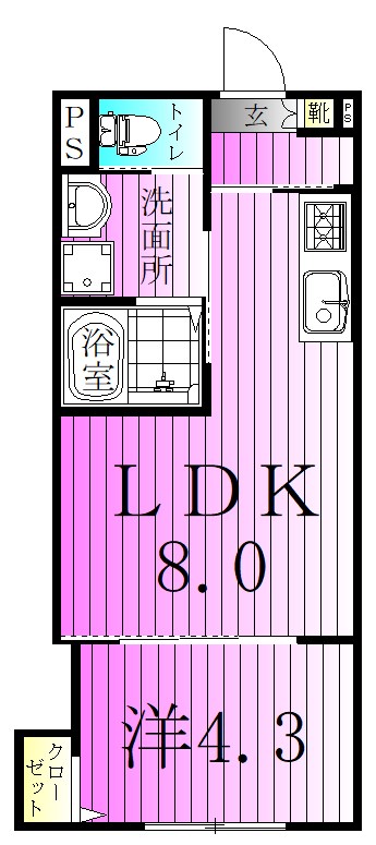 Patria梅島 間取り図