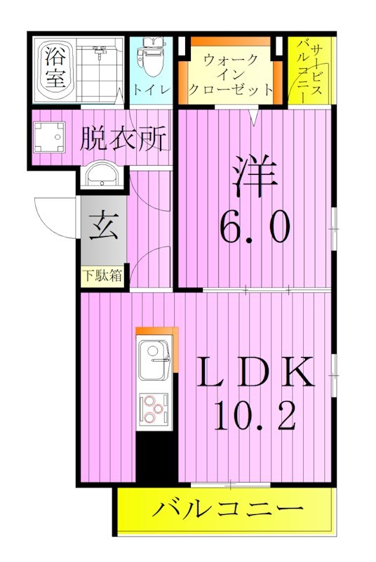 Ａ－２（エーツー） 間取り図