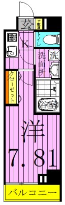 アレスグーテ北千住 間取り図
