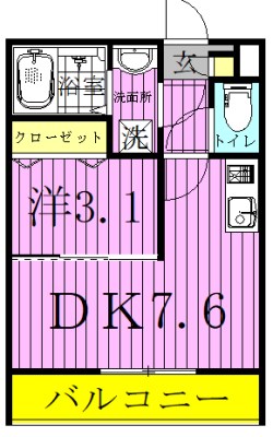 ＬＡＣＲＡＳ舎人 間取り図