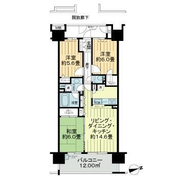 ミディオンセンターレジデンス 間取り図