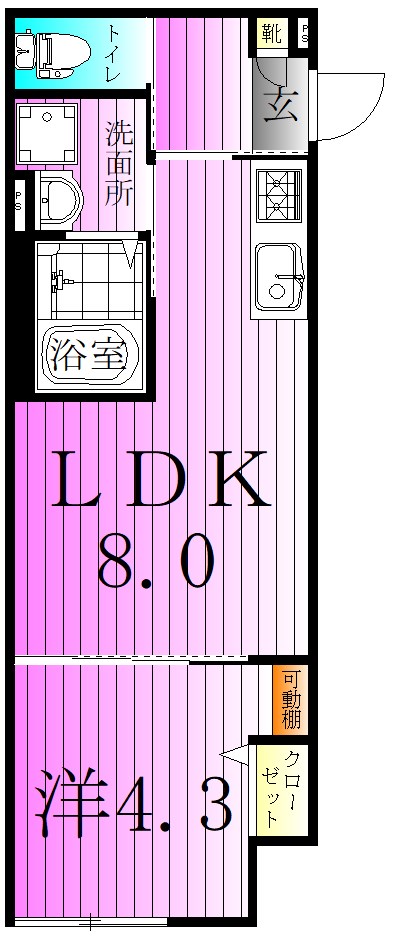 Patria梅島 間取り図