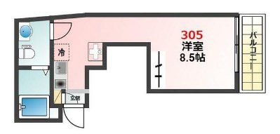 Glanz北千住２ 間取り図