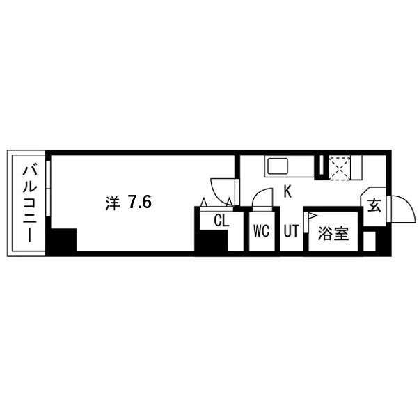 フォーシーズンズ八柱 702号室 間取り
