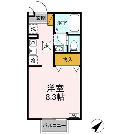 クレストＡ 105号室 間取り