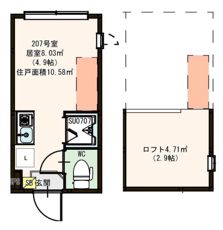 ハーモニーテラス町屋Ⅴ 間取り図