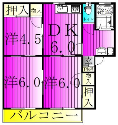 フレグランス千代田  間取り