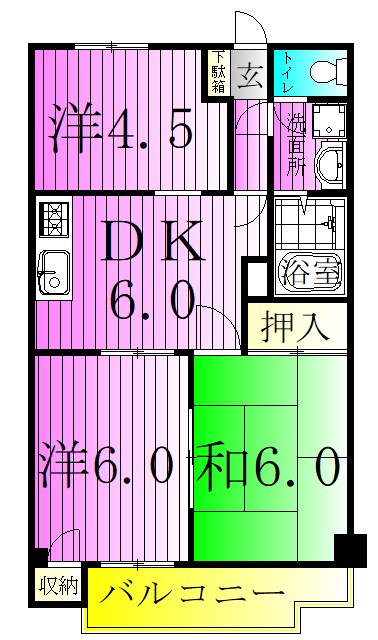 ロイヤルハイツ小宮 間取り図