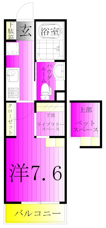 プランドール新松戸 間取り図