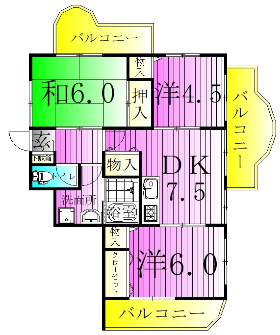 フォーラム北綾瀬 間取り図