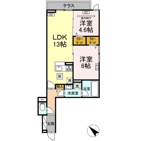 セレスティア新宿 間取り図
