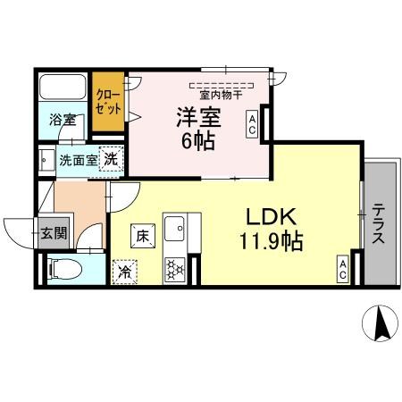 セレスティア東保木間Ⅱ  間取り図
