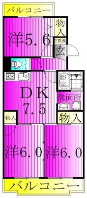 柴崎台ビューハイツ 間取り