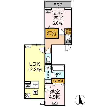 セレスティア東保木間Ⅱ  間取り図