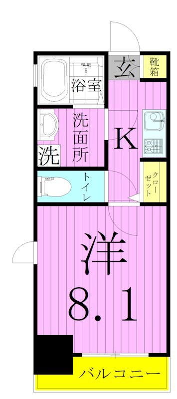 ＭＡＸＩＶ　ｓｃｅｎｅ北千住 間取り図