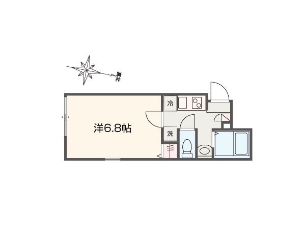 MELLAS北千住 間取り図