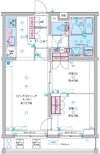 GENOVIA竹ノ塚  間取り図