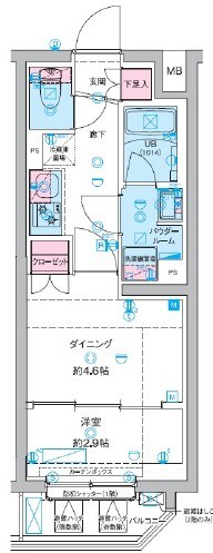 GENOVIA竹ノ塚  間取り図