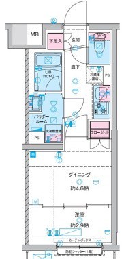 GENOVIA竹ノ塚  間取り図