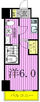 メインステージ北千住４ 間取り図