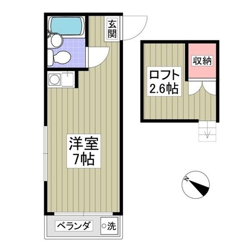 ペンション竹ノ塚 間取り図