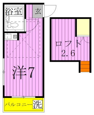 ペンション竹ノ塚  間取り