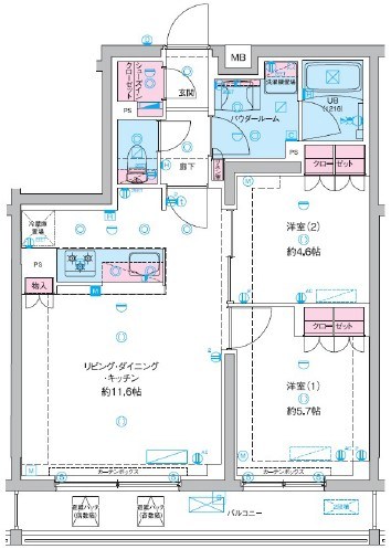 GENOVIA竹ノ塚  間取り図