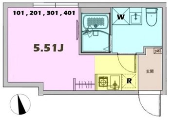 JAGA五反野 間取り図