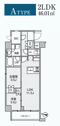 Alivis綾瀬 間取り図