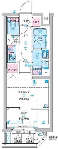 GENOVIA竹ノ塚  間取り図