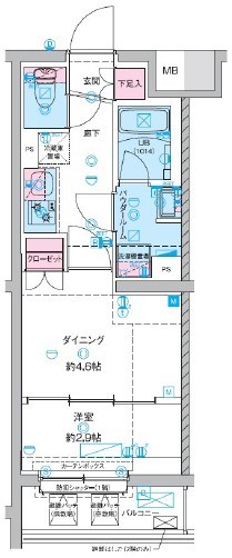 GENOVIA竹ノ塚  間取り図