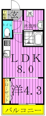 NEOグレイス綾瀬 間取り図
