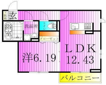 コンフォート北綾瀬 間取り図
