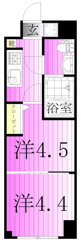 ＣＯＲＶＡＬ亀有 間取り図