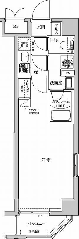 アルテカーサアリビエ東京イースト  間取り図