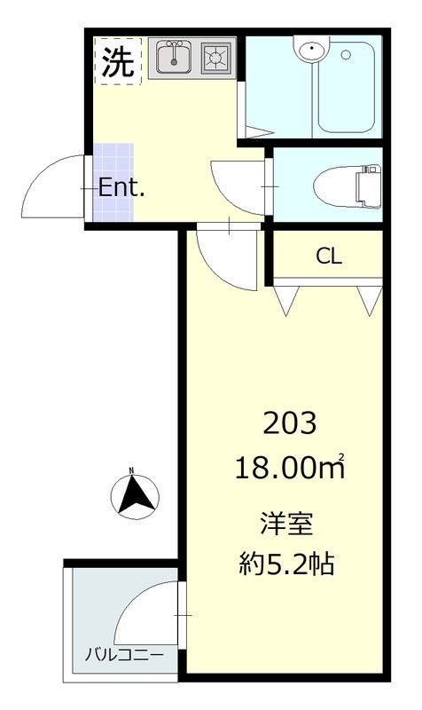 クレア南千住 間取り図