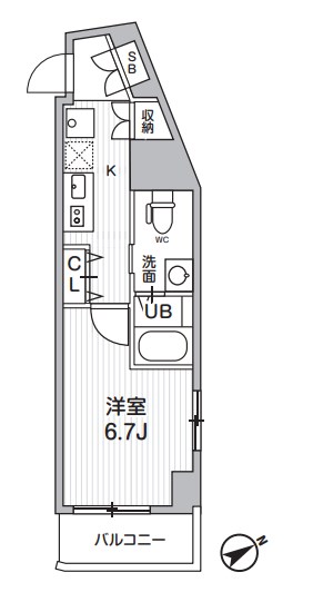 ラヴィエント南千住Ⅴ 間取り図