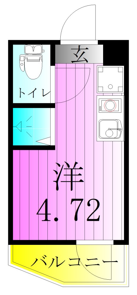 Cube kanamachi Ⅴ 間取り図